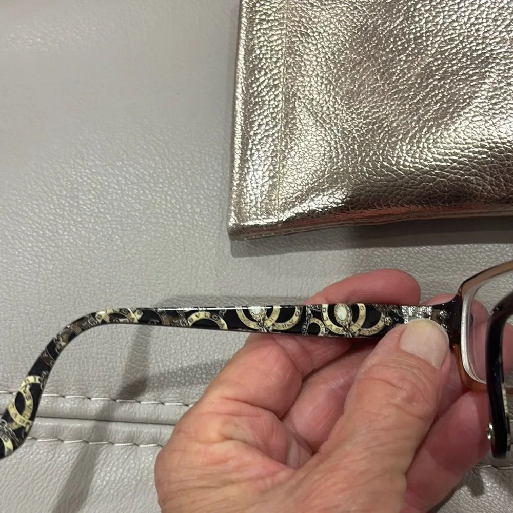 Bvlgari 4051-B glasses frames - transparent front, jeweled arms / sides